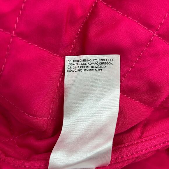 Chicos Womens Size 0 US 4/6 Jacket Quilted Button Up Collared Long Sleeve Pink - Picture 14 of 16